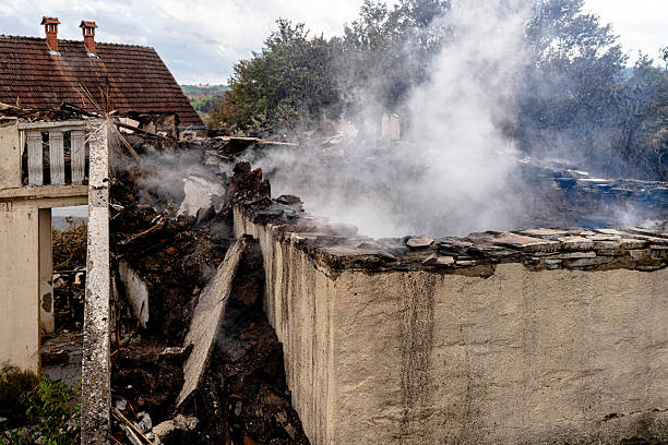 Professional Fire Damage Removal technician working in Chester, MD
